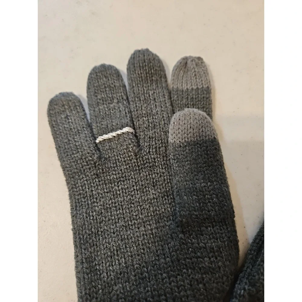 KATE SPADE Beanie‎ and Glove Gems Charcoal GREY New Without Box (A968)